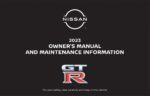 2023 nissan gtr owner's manual