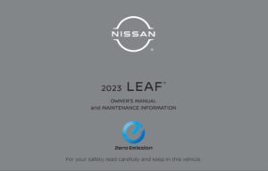 2023 nissan leaf owner's manual