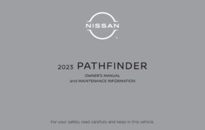 2023 nissan pathfinder owner's manual