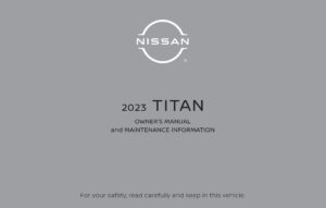 2023 nissan titan owner's manual