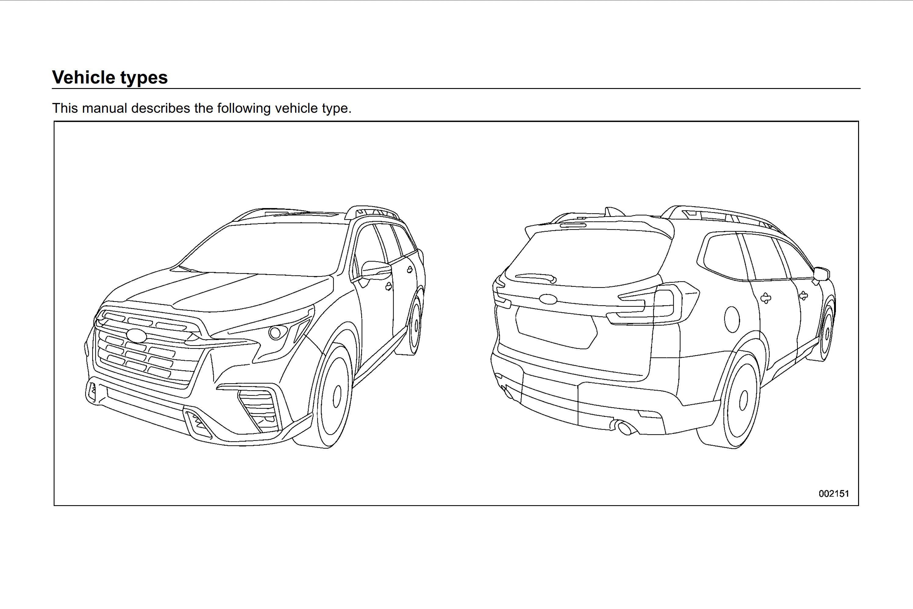 2023 subaru ascent owner's manual