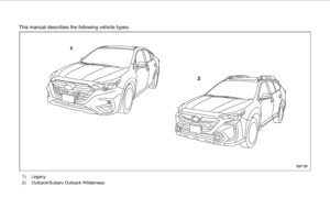 2023 subaru legacy owner's manual