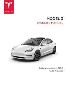 2023 tesla model 3 owner's manual