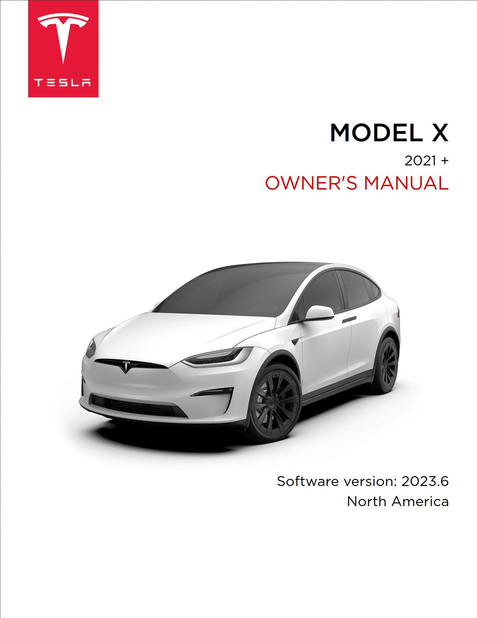 2023 tesla model x owner's manual