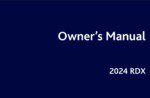 2024 acura rdx owner's manual