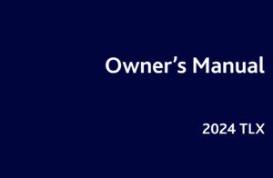 2024 acura tlx owner's manual