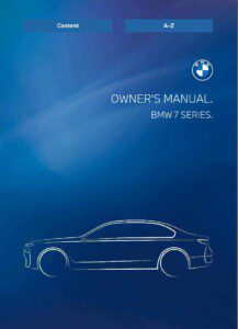 2024 bmw 7 series owner's manual