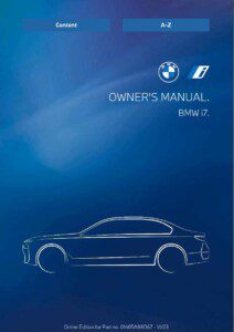 2024 bmw i7 owner's manual