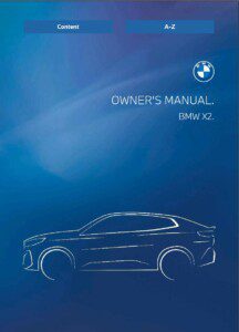 2024 bmw x2 owner's manual