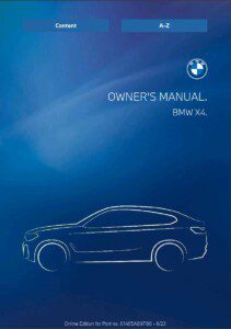 2024 bmw x4 owner's manual