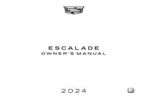 2024 cadillac escalade owner's manual