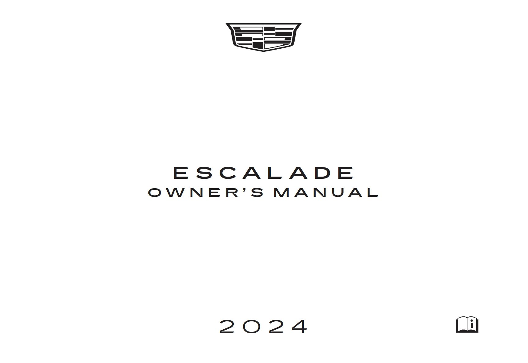 2024 cadillac escalade owner's manual