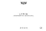 2024 cadillac lyric owner's manual