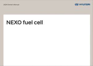 2024 hyundai nexo owner's manual