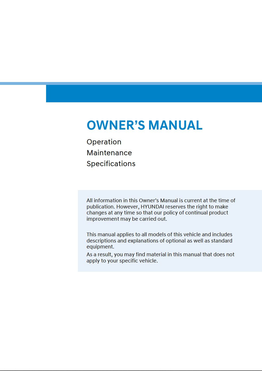 2024 hyundai santa fe owner's manual