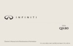 2024 infiniti qx80 owner's manual