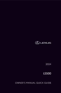 2024 lexus ls500 owner's manual