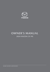 2024 mazda cx 90 owner's manual