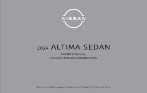 2024 nissan altima owner's manual