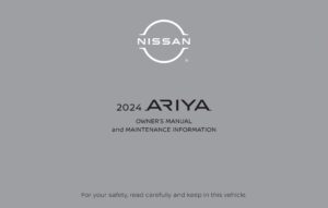 2024 nissan ariya owner's manual