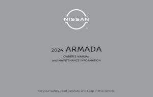 2024 nissan armada owner's manual