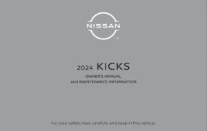 2024 nissan kicks owner's manual