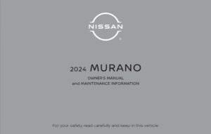 2024 nissan murano owner's manual