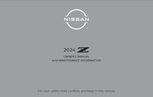 2024 nissan z owner's manual