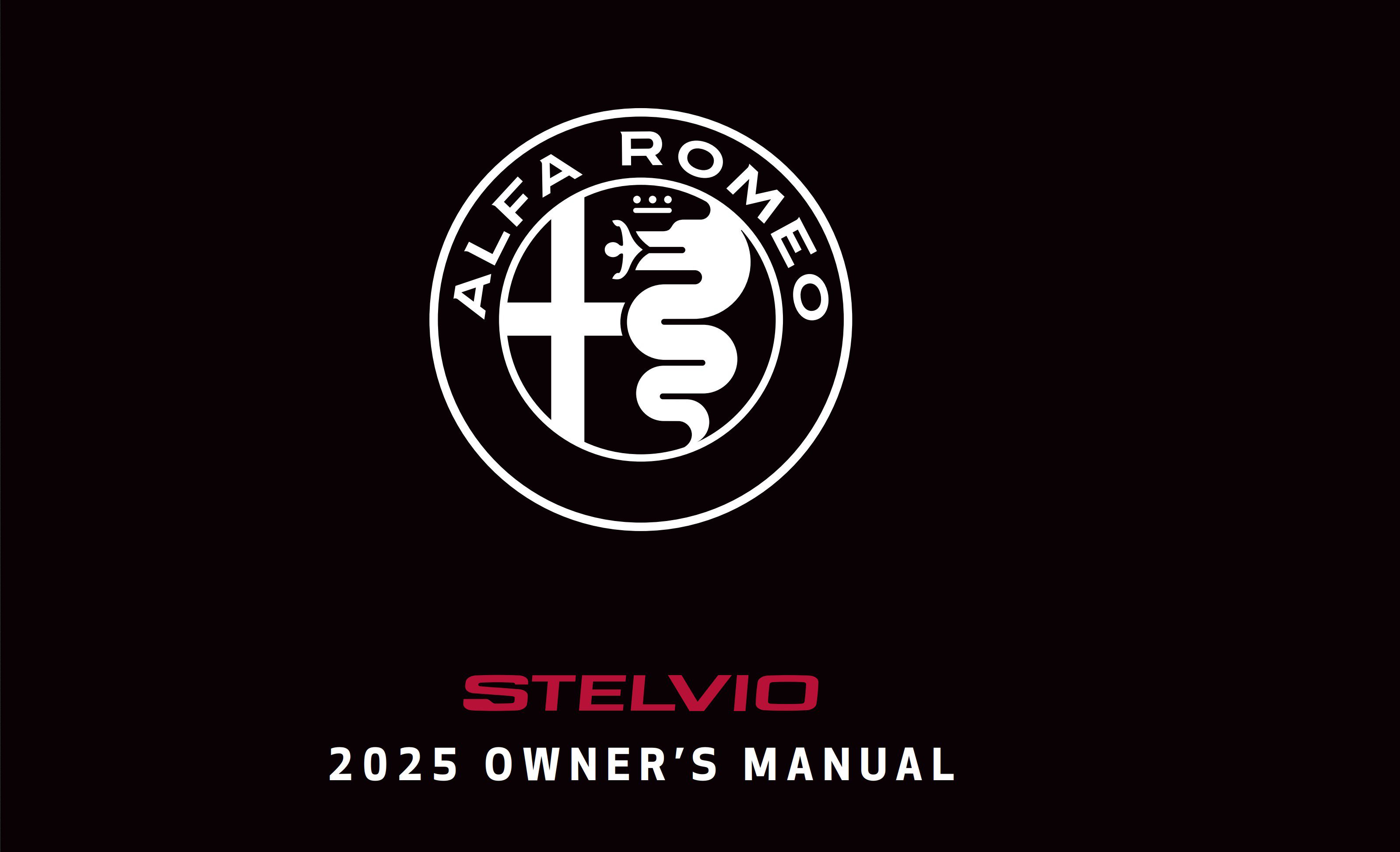 2025 alfa romeo stelvio owner's manual