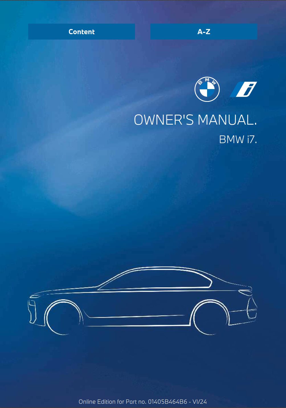 2025 bmw i7 owner's manual