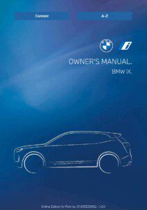 2025 bmw ix owner's manual