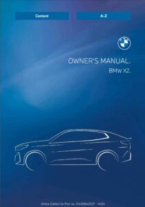 2025 bmw x2 owner's manual