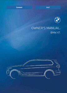 2025 bmw x7 owner's manual