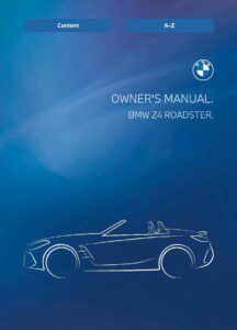 2025 bmw z4 owner's manual