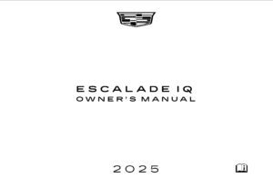 2025 cadillac escalade owner's manual