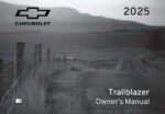 2025 chevrolet trailblazer owner's manual