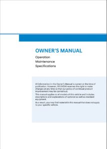 2025 hyundai tucson hybrid owner's manual