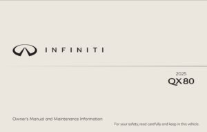 2025 infiniti qx80 owner's manual