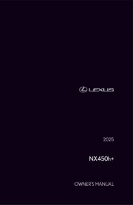 2025 lexus nx 450h owner's manual