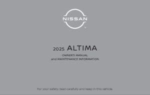 2025 nissan altima owner's manual