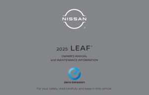 2025 nissan leaf owner's manual