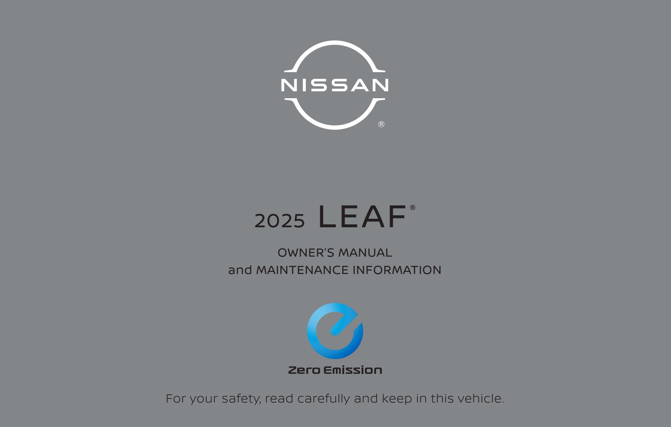 2025 nissan leaf owner's manual