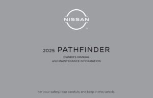 2025 nissan pathfinder owner's manual