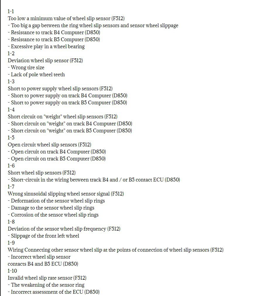 abs d, abs, asr e fault codes for daf lf, cf, xf trucks