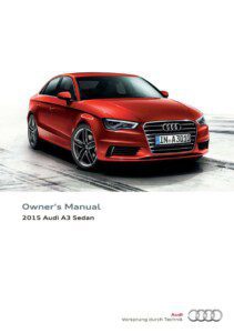 audi a3 2015 owner’s manual