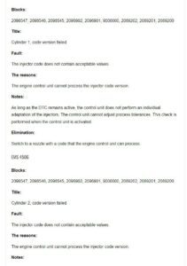 ems list of fault codes (dtcs) for scania engine control units 11 642